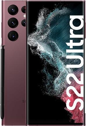 Produktbild Samsung Galaxy S22 Ultra EU (128 GB, Burgundy, 6.80", Dual SIM, 5G)