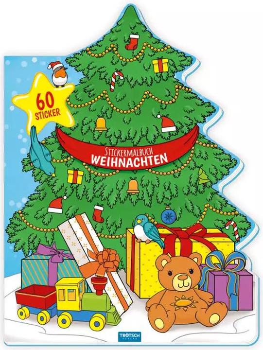Produktbild Stickermalbuch Weihnachten