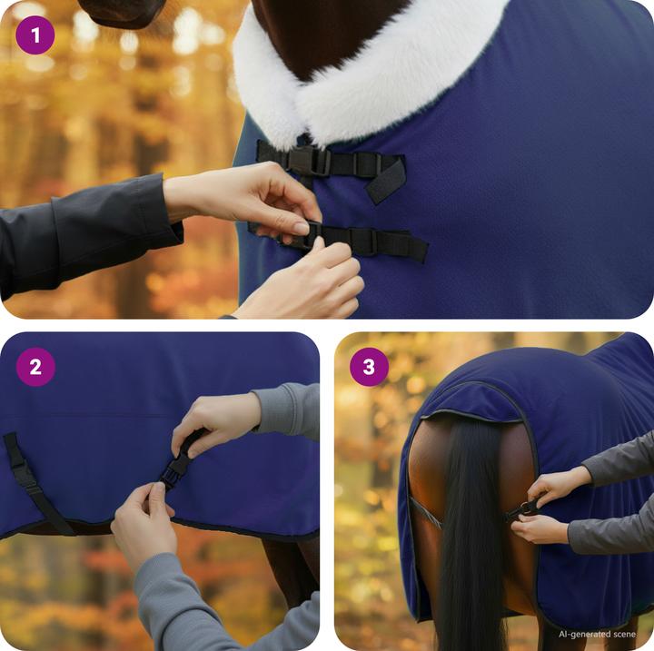 Actual product image vidaXL Pferdedecke (155 cm)