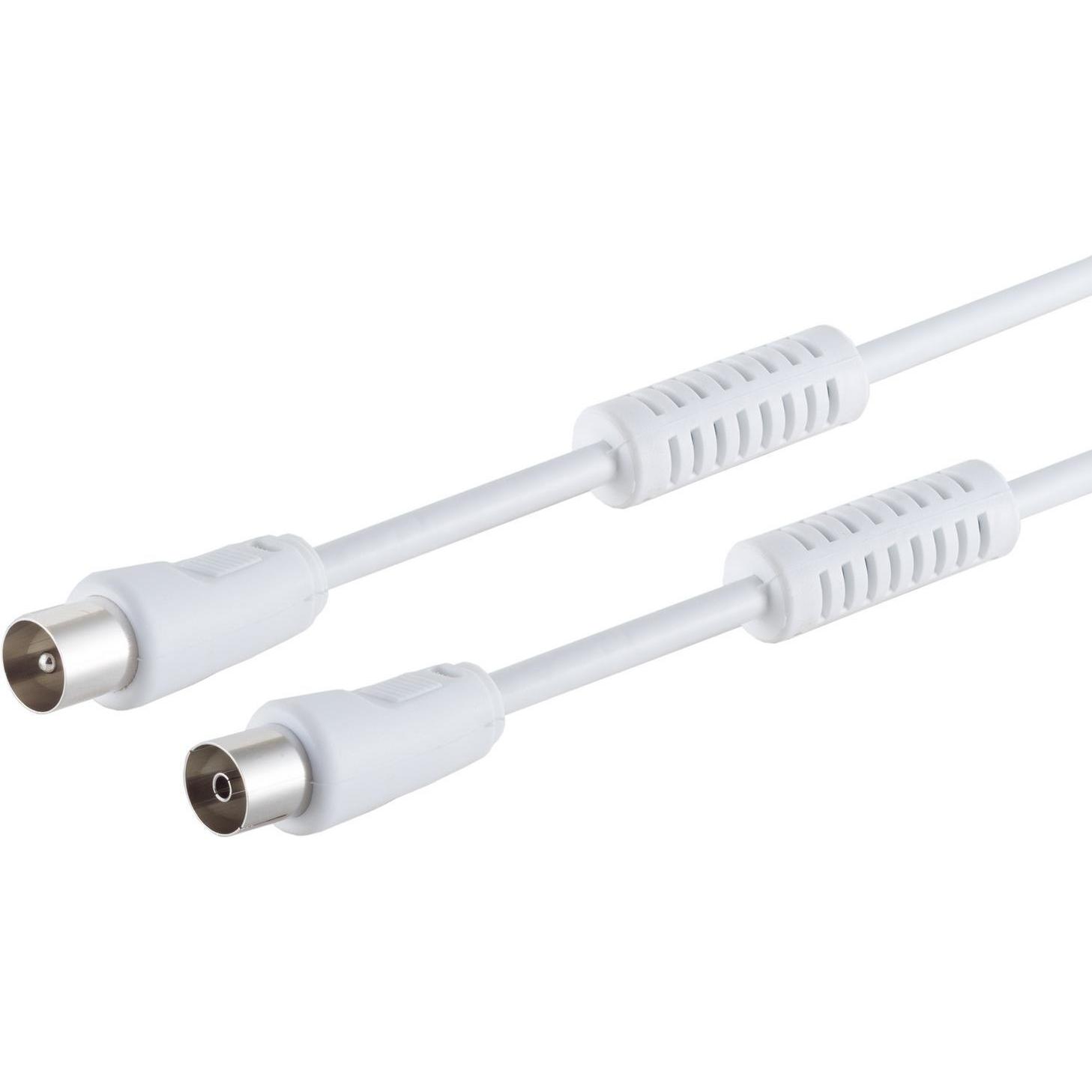 Shiverpeaks S/CONN maximum connectivity Antennenkabel mit Mantelstromfilter, > 100 dB, weiss, 15,0m (100 dB, Antennenkab...