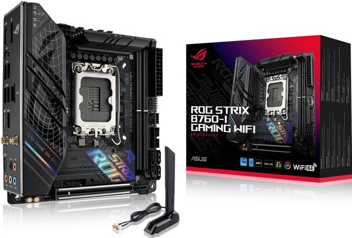 Actual product image ASUS ROG STRIX B760-I GAMING WIFI (LGA 1700, Intel B760, Mini-ITX)