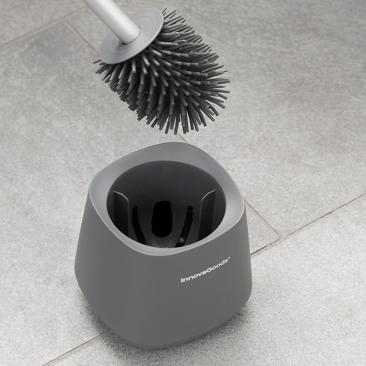 Image du produit InnovaGoods Brosse à WC en caoutchouc - Gris