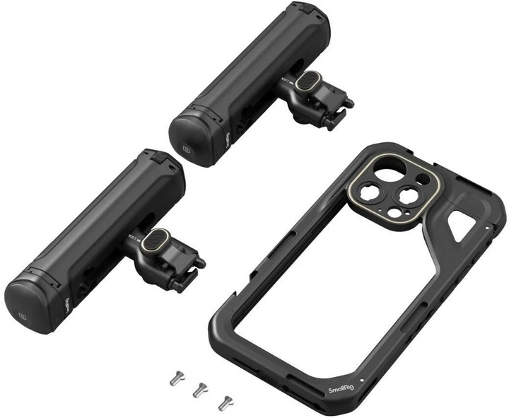 Immagine prodotto SmallRig Kit video mobile (doppio palmare) per iPhone 15 Pro (Gabbietta)