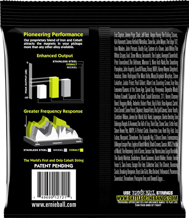 Produktbild Ernie Ball Regular Slinky Cobalt (6 x, E-Gitarre, 0.05")