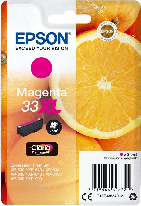 Image du produit Epson Sglpck Magenta 33xl Prem.Ink (M)