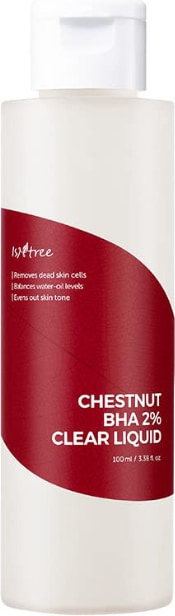 Isntree Chestnut BHA 2% Clear Liquid 100ml 3.38 fl oz Dual Care for Pores with BHA and Chestnut Shell (100 ml)