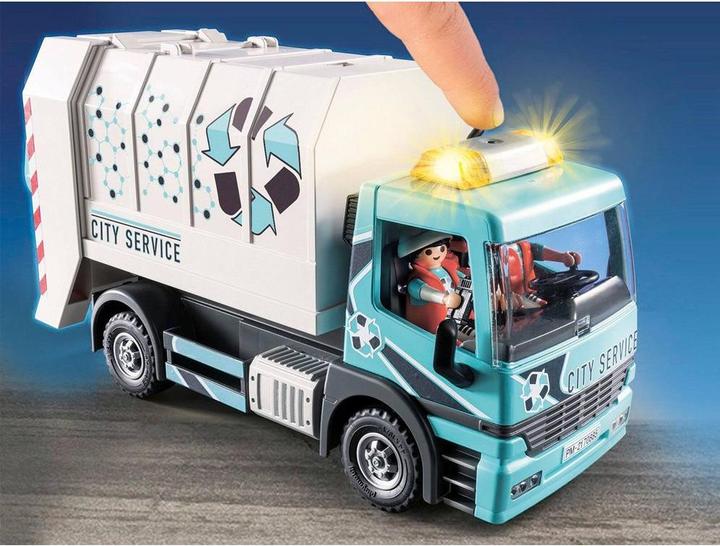 Immagine prodotto Playmobil 70885 Camion dei rifiuti con luce lampeggiante (70885, Playmobil City Life)