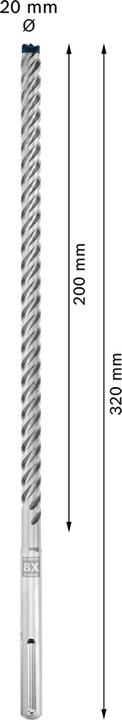 Produktbild Bosch Professional Zubehör EXPERT SDS max-8X Hammerbohrer, 18 x 400 x 540 mm (18 mm)