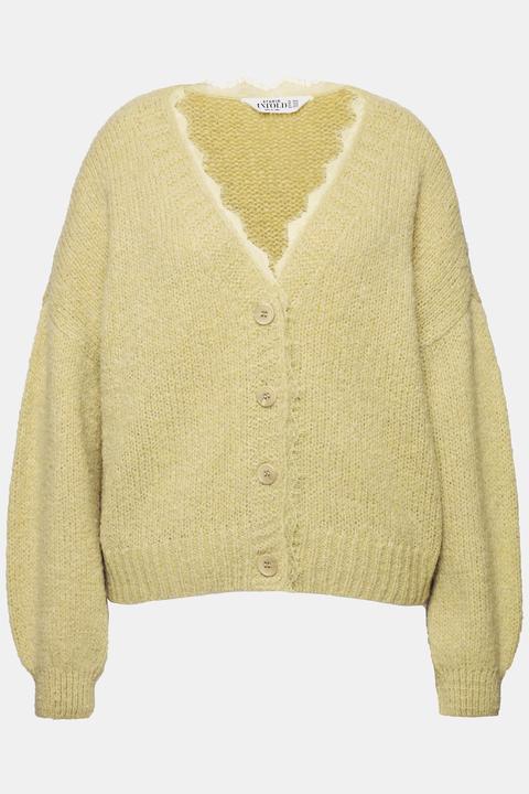 Produktbild Studio Untold Strickjacke, oversized, Spitzenkante, Langarm (60)