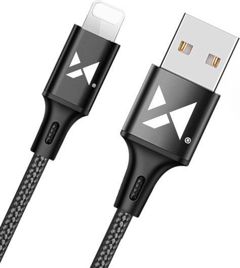 Actual product image Wozinsky cable USB - Lightning 2,4A 1m black (WUC-L1B) (1 m)