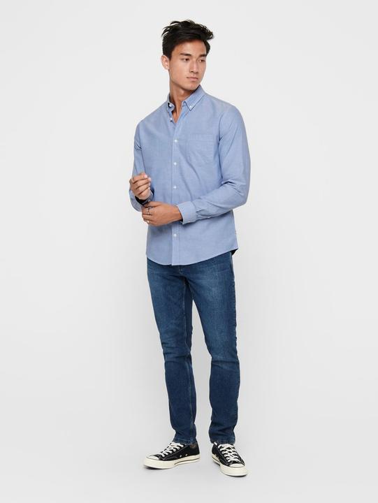 Produktbild Only & Sons Einfarbiges Langarmhemd (XS)