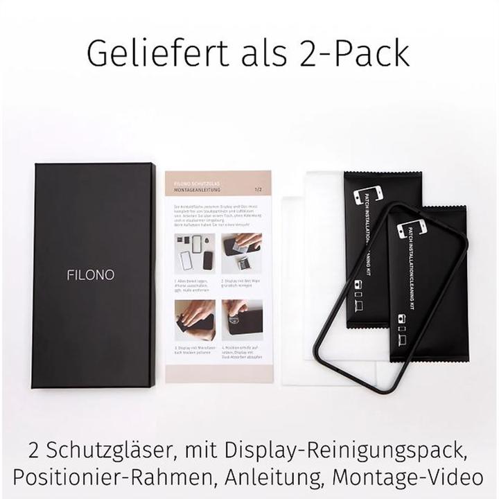 Actual product image Filono Seamless Glass Ultra iPhone 16 Pro Max (1 pcs., Apple iPhone 16 Pro Max)