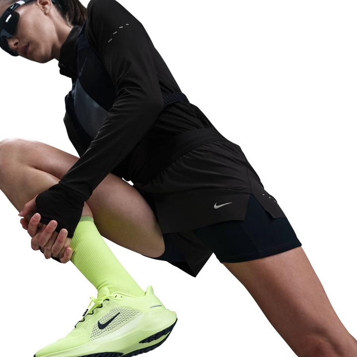 Actual product image Nike Women's Swift Dri-Fit Mid-Rise 2-In-1 Shorts (M)