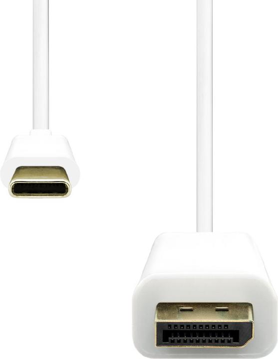 Produktbild ProXtend USB-C to DisplayPort cable 0.5M white (USB Typ-C, 50 cm)
