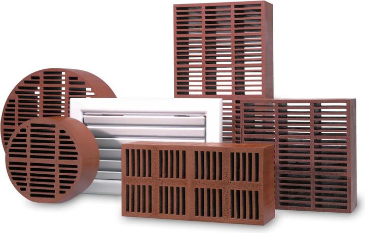 Helios HELI BLS 100 Brique de ventilation coupe-feu, ND 100, 75 mm de profondeur