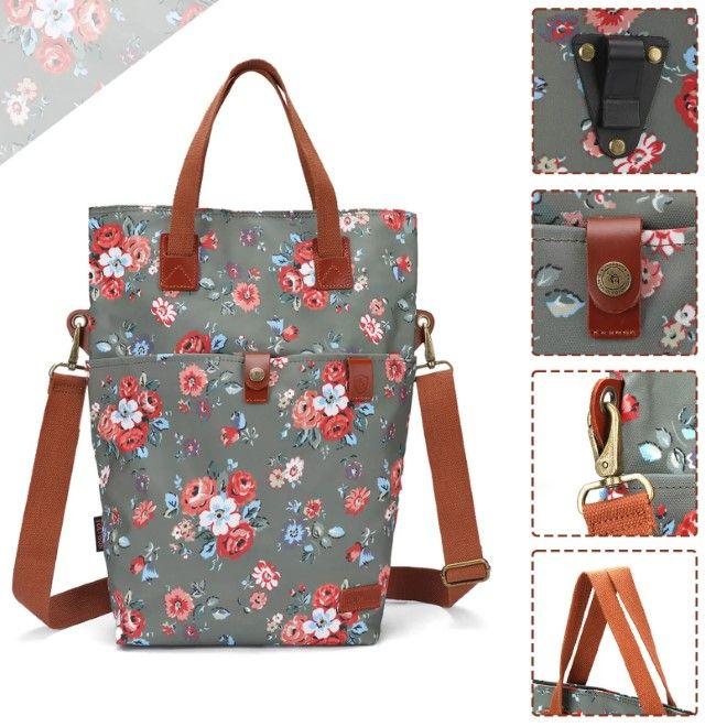 Produktbild Tourbon Wasserabweisende Canvas Velo Gepäckträgertasche & Umhängetasche (12 l, Gepäckträgertasche)