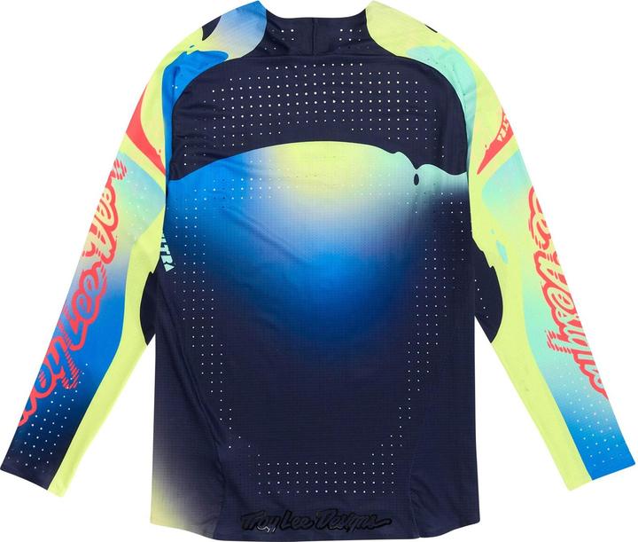 Actual product image Troy Lee Designs SE Ultra Jersey, Drip, glo yellow/dark navy, L (L)