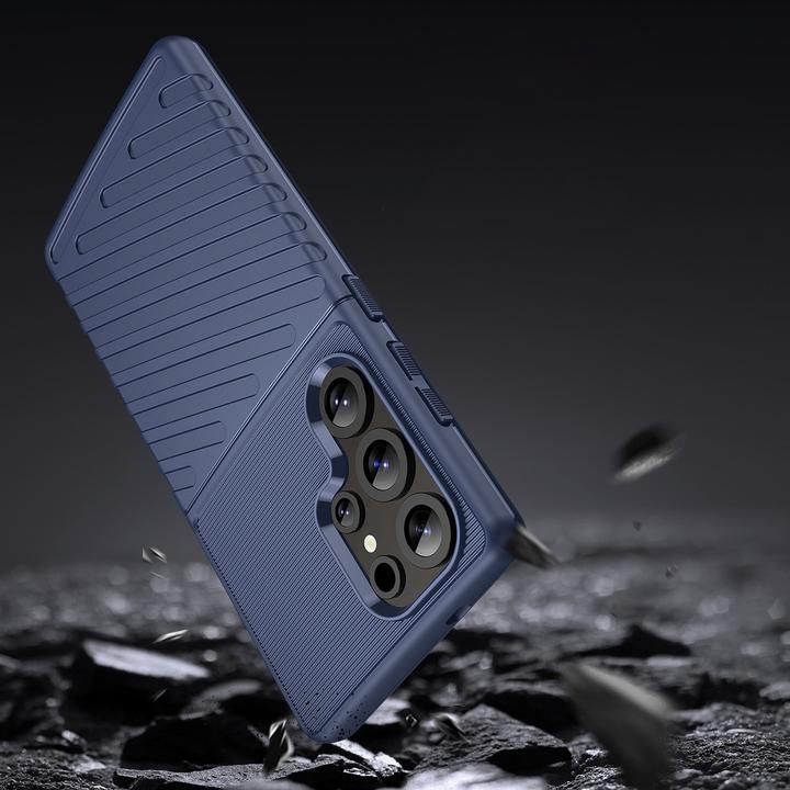 Produktbild Hurtel Thunder Case Hülle für Samsung Galaxy S25 Ultra Silikon Panzerhülle - Blau (Samsung Galaxy S25 Ultra)