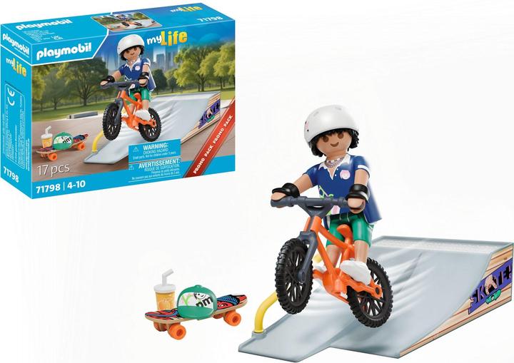 Produktbild Playmobil Snowboarder + Rutsche Ramp (71798, Playmobil My Life)