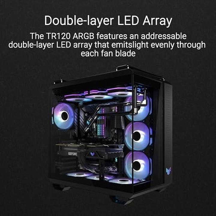 Immagine prodotto ASUS Ventola TUF GAMING TR120 FAN ARGB BLK (120 mm, 1x)