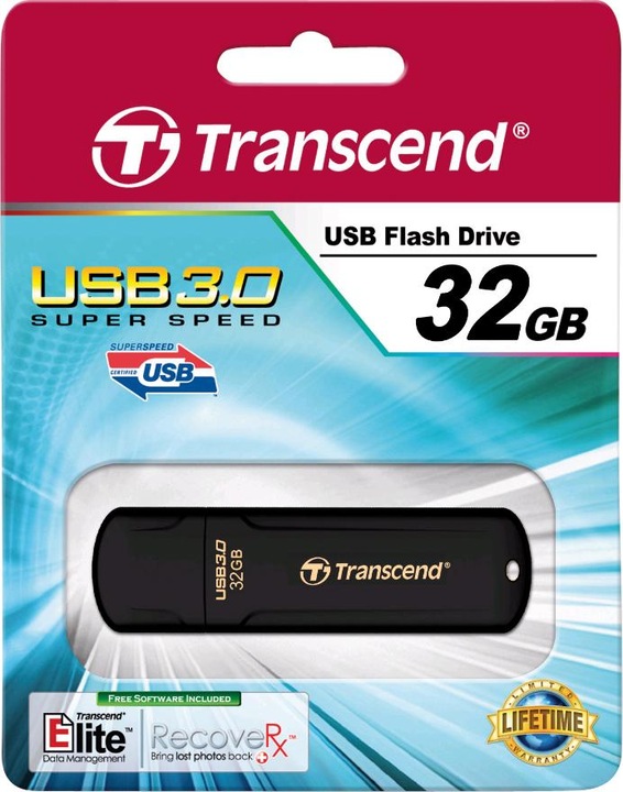 Actual product image Transcend JetFlash 700 (32 GB, USB-A, USB 3.1)