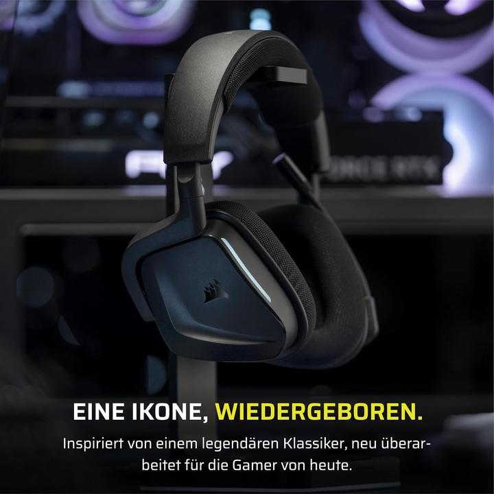Produktbild Corsair VOID WIRELESS v2, Carbon – WW (Kabelgebunden, Kabellos)