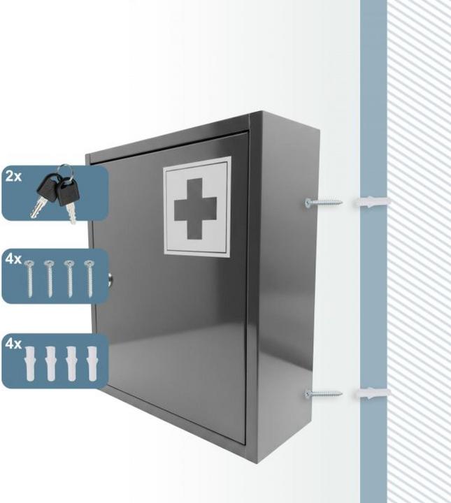 Actual product image Relaxdays medical cabinet