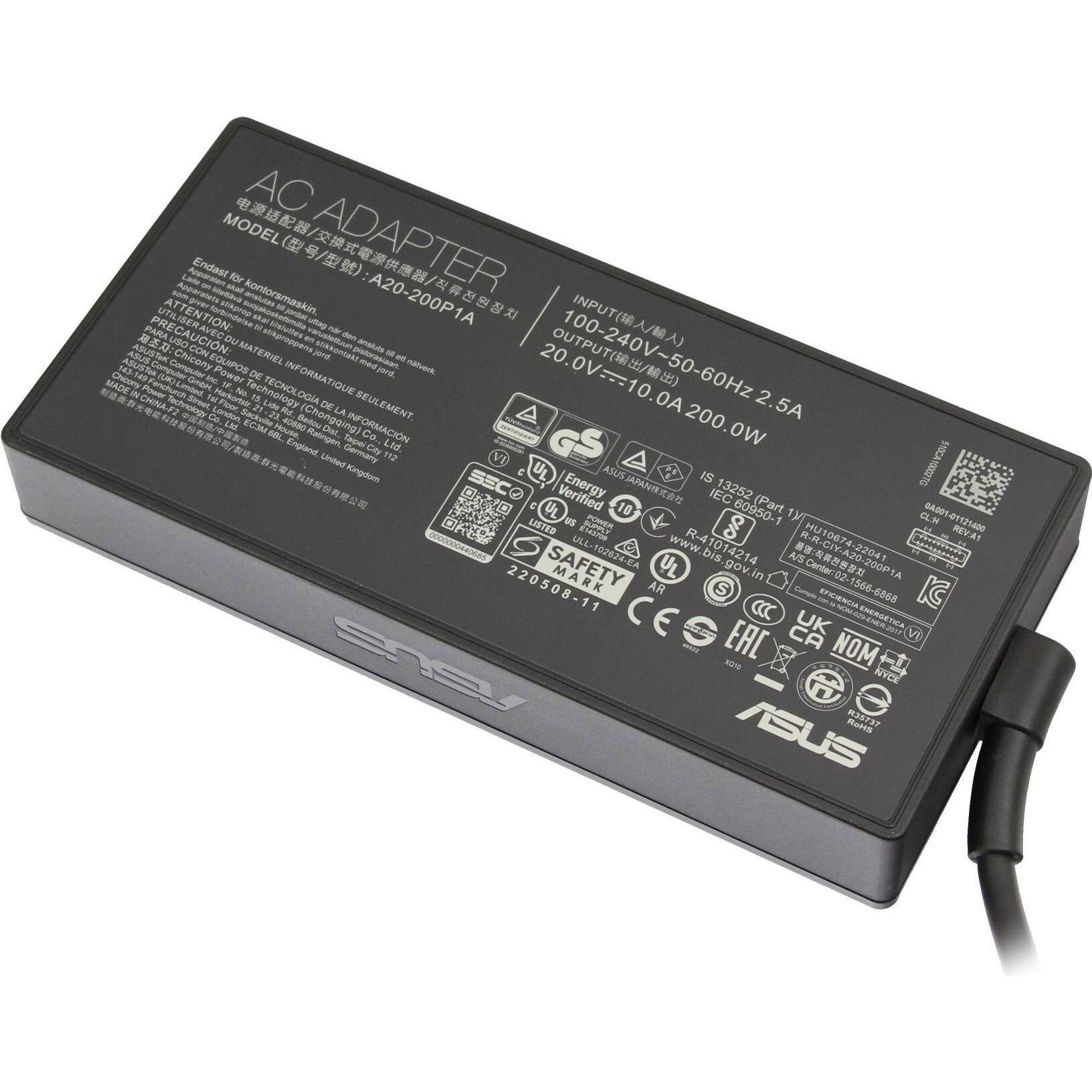 ASUS 0A001-01120600 (200 W), Notebook Netzteil, Schwarz