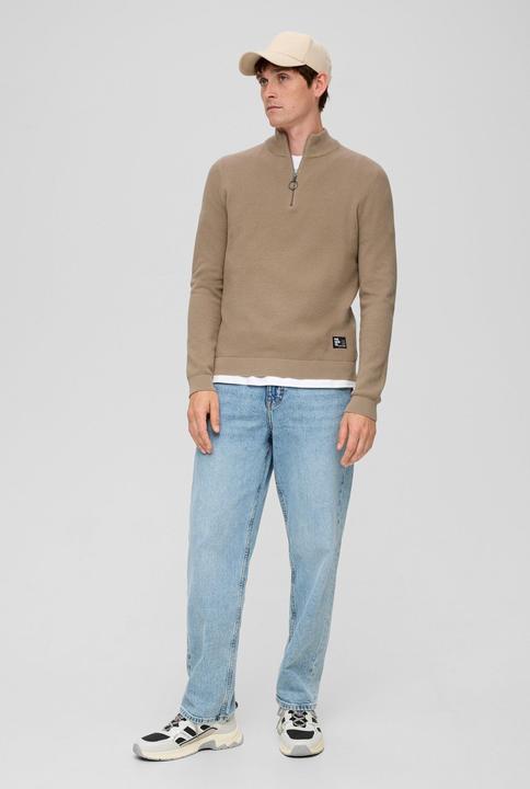 Produktbild s.Oliver Strickpullover Pullover aus Strukturstrick (M)