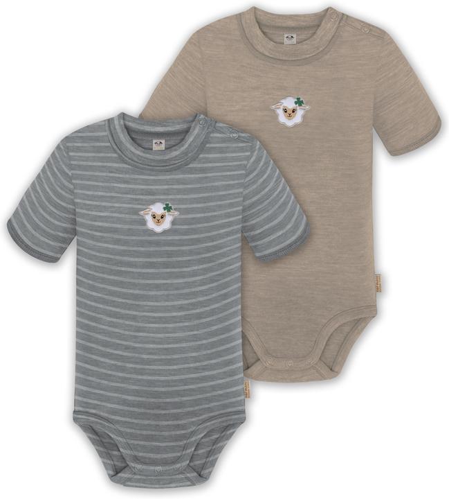 Produktbild Normani 2er Set Baby Merino Kurzarmbody „Tihoi" - 9317 (86)