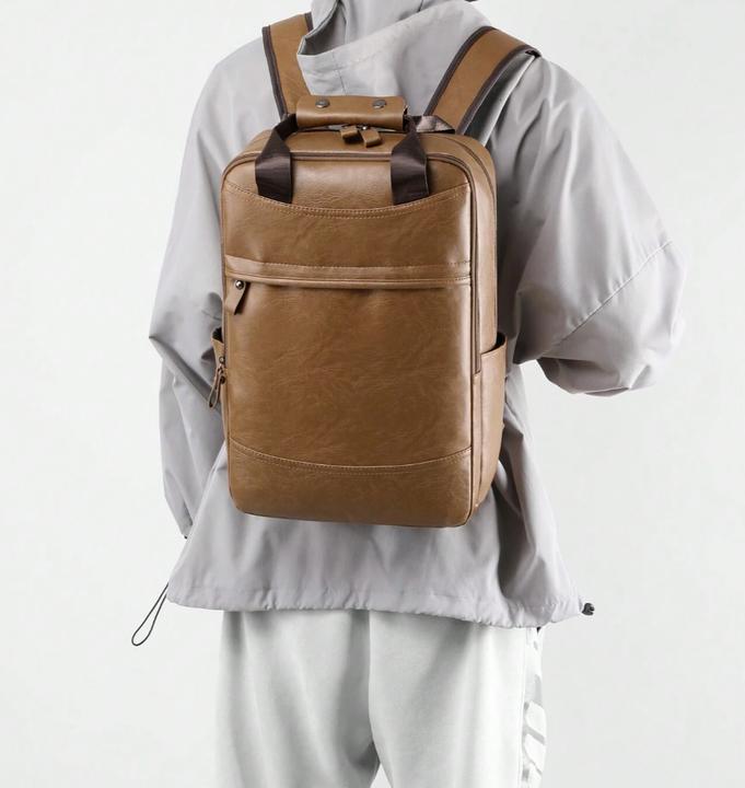 Immagine prodotto Only-Bags.Store Borsa impermeabile in pelle PU di grande capacità, zaino per computer, viaggio d'affari multicolore