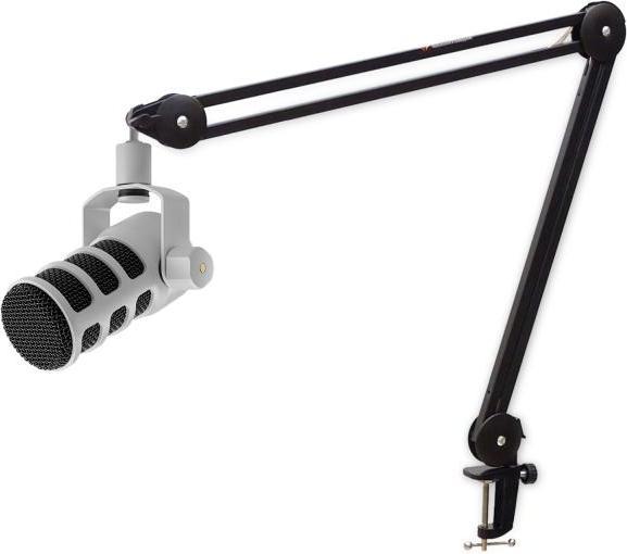 Produktbild RØDE Mikrofon Podmic USB Weiss mit Gelenkarm Schwarz