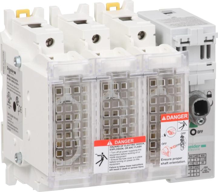 Actual product image Schneider Electric GS2EU3N Switch-disconnector M. SAFE. 3X30A