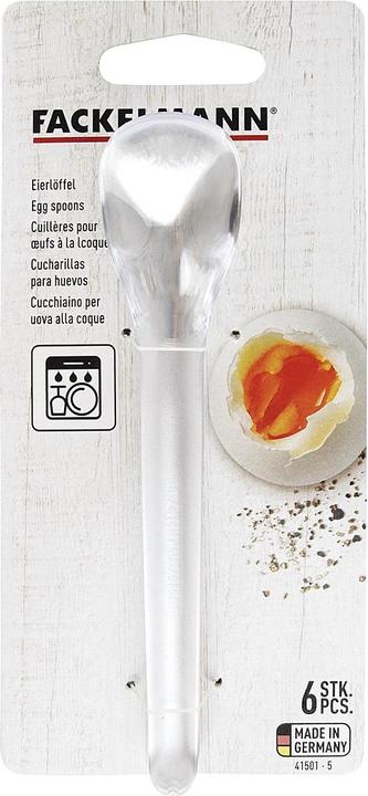 Image du produit Fackelmann Eierlöffel Kst.transparent 6er (6 pièce(s), Scoops)