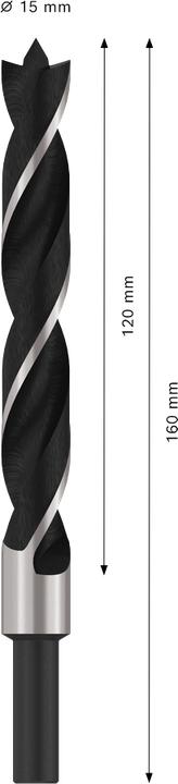 Produktbild Bosch Professional Zubehör Holzspiralbohrer Standard, 15 x 100 x 160 mm, d 10 mm (10 mm)