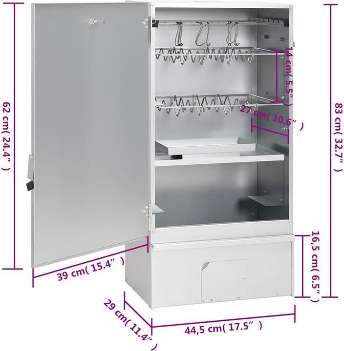 Produktbild vidaXL Räucherofen mit Tisch