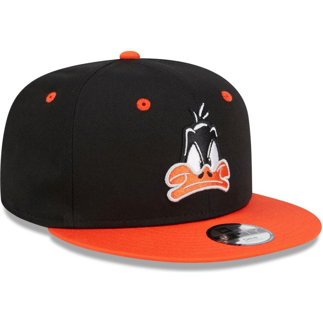 New Era, Herren, Cap, 9Fifty Snapback Kinder Cap - LOONEY TUNES Daffy Duck, Schwarz, (53, 52 C, 54 C)