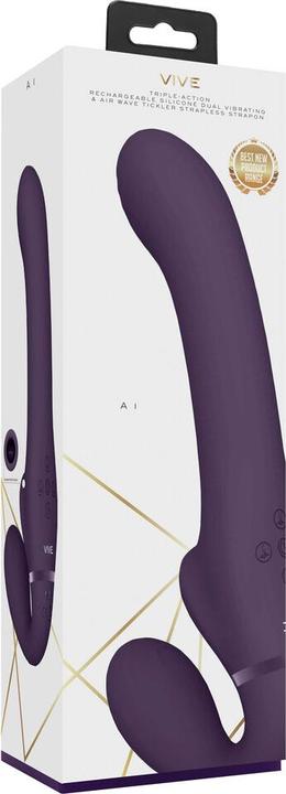 Actual product image Shots Dual Pulse-Wave & Airwave Strapless Strapon