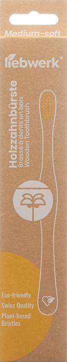 Image du produit Liebwerk Brosse à dents en bois Ricine Palm (Moyen, 1 x)