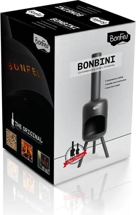 Actual product image Bonfeu BonBini garden fireplace black