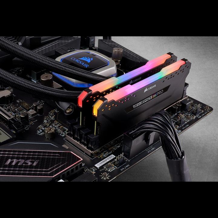 Productafbeelding Corsair Vengeance RGB Pro (2 x 8GB, 3600 MHz, DDR4 RAM, DIMM 288 pin)