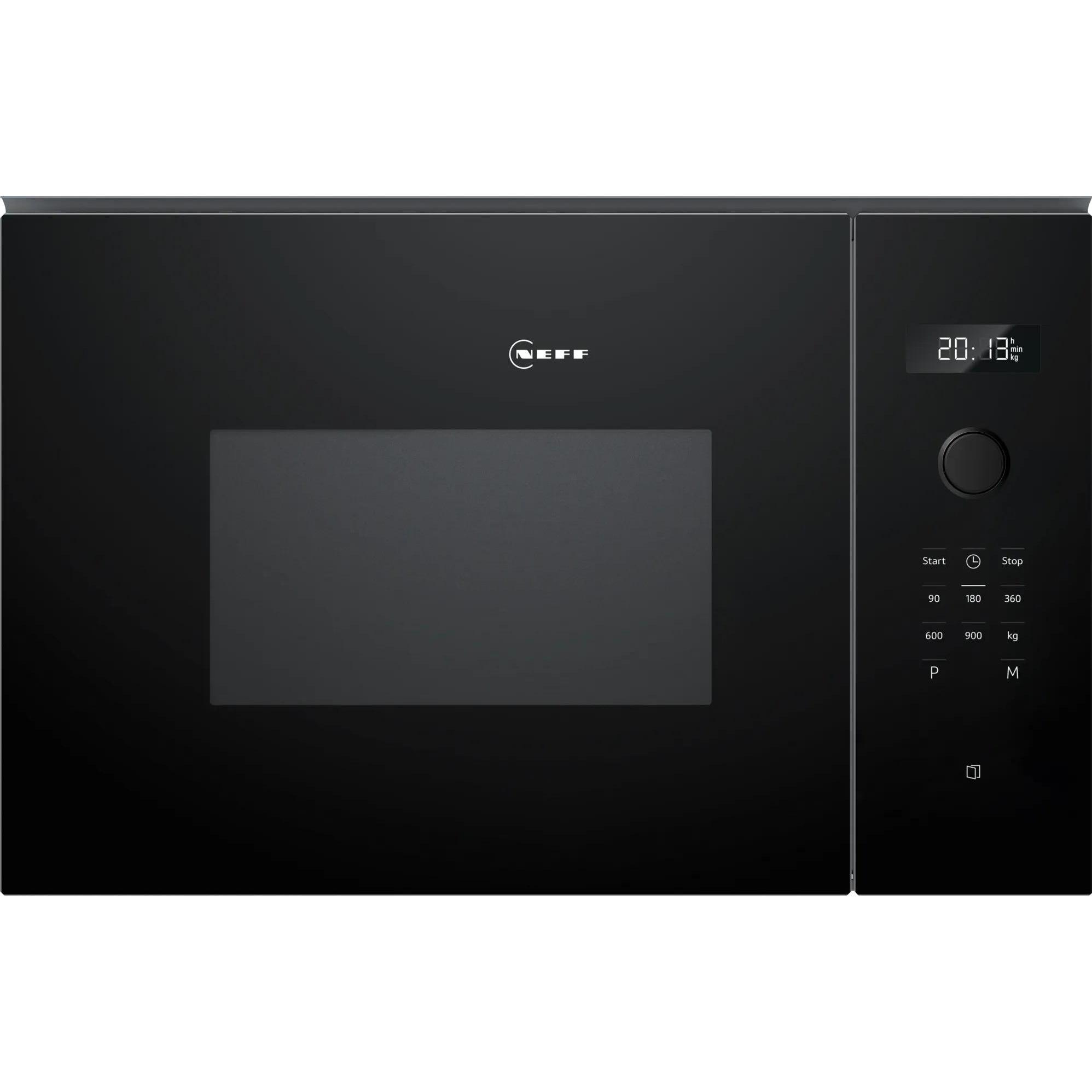 Neff N 50, microonde da incasso, 59 x 38 cm, nero, HLAWD53K0, Microonde a incasso, Nero