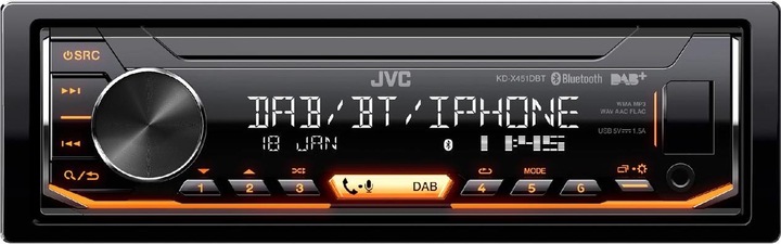 JVC KD-X451DBT inkl. DAB Antenne