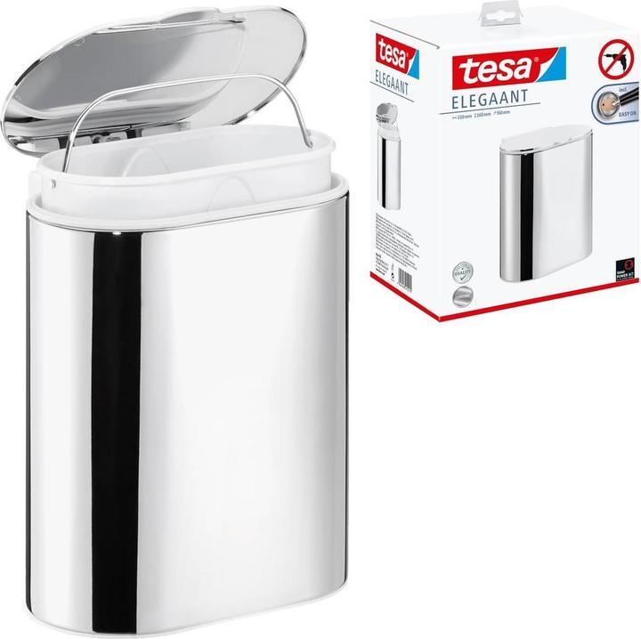 Produktbild tesa ELEGAANT Kosmetikabfalleimer inkl. Klebelösung ohne Bohren (10 l)