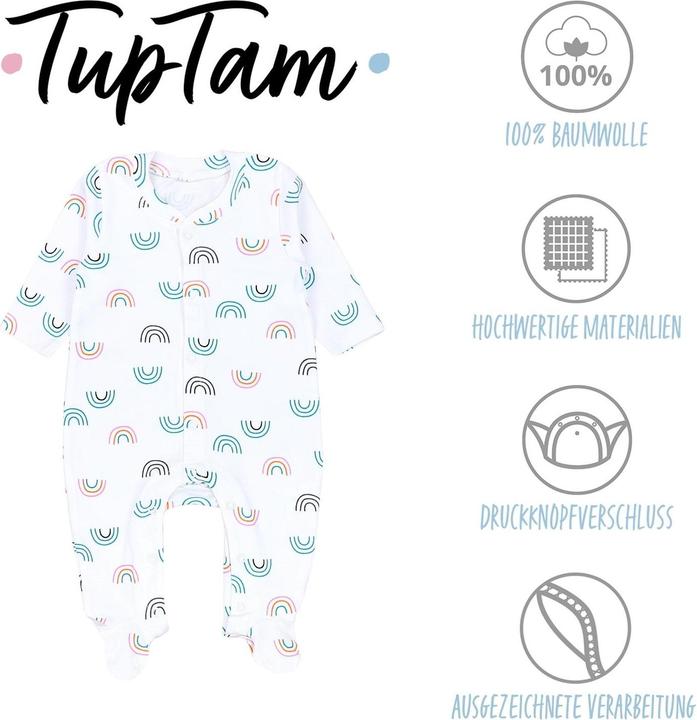 Produktbild TupTam Schlafstrampler mit Fuss - 3er Set (92)
