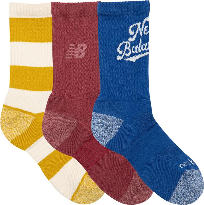 Immagine prodotto New Balance Calzini Active Graphic Crew per ragazzi, confezione da 3 (confezione da 3, S)