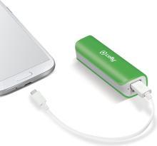 Actual product image Celly Li-Ion 2600mAh Portable Lithium Ion Battery Green (2600 mAh, 5 W)