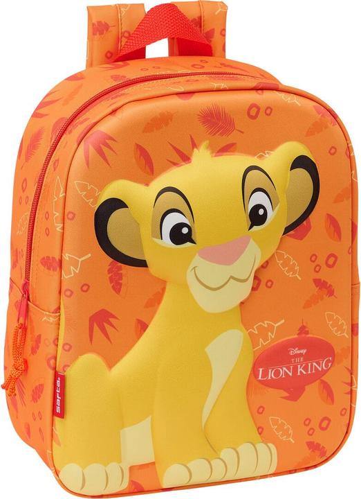 The Lion King Schulrucksack Orange 22 x 27 x 10 cm 3D