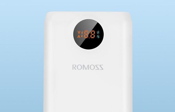Actual product image Romoss SW20S Pro Powerbank 20000mAh, 30W (white) (20000 mAh, 30 W, 74 Wh)