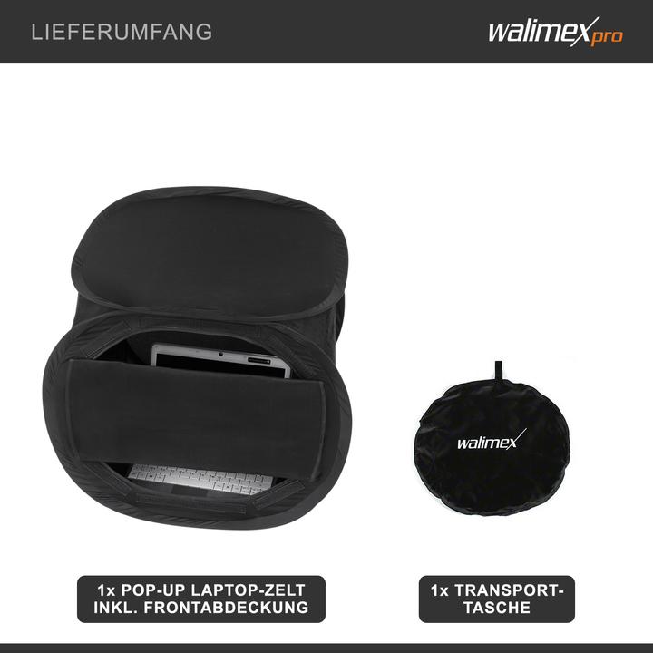 Produktbild Walimex Pop-Up Laptop-Zelt (Aufnahmebox)